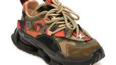 Pantofi sport kaki GRYXX 36899 din piele naturala pentru femei