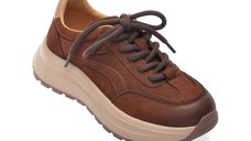 Pantofi sport maro GRYXX 68021 din nabuc pentru femei
