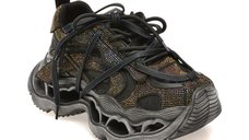 Pantofi sport negri GRYXX 3059 din material textil si piele naturala