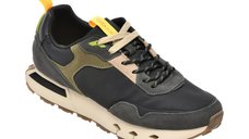 Pantofi sport negri GRYXX 7183 din material textil si piele naturala