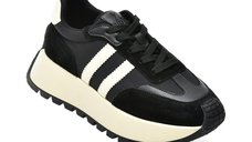 Pantofi sport negri GRYXX, model 23386, din material textil si piele naturala