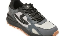 Pantofi sport negri GRYXX, model 29018, din piele naturala si material textil