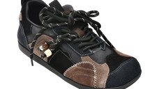 Pantofi sport negri GRYXX, model 39968, din piele intoarsa