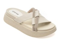 Papuci GRYXX albi, 1350H13, din piele naturala - 1
