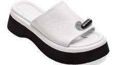Papuci GRYXX albi, 4714750, din piele naturala