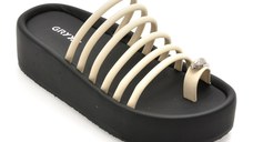 Papuci GRYXX albi, 5305, din piele ecologica
