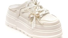 Papuci GRYXX albi, 616, din piele naturala