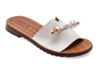 Papuci GRYXX albi, 70448, din piele naturala - 1