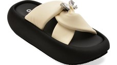 Papuci GRYXX albi, 88263, din piele ecologica