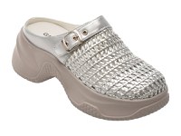 Papuci GRYXX argintii, 2511, din piele ecologica - 1