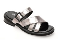 Papuci GRYXX argintii, H757, din piele naturala - 1