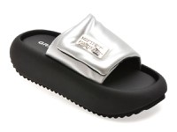 Papuci GRYXX argintii, L821, din piele ecologica - 1