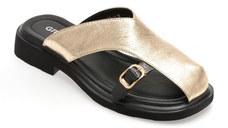 Papuci GRYXX aurii, V1302, din piele naturala