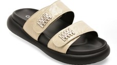 Papuci GRYXX bej, 25201, din piele naturala