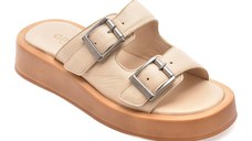 Papuci GRYXX bej, 5009, din piele naturala