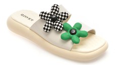 Papuci GRYXX bej, 52252, din piele naturala lacuita