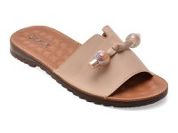 Papuci GRYXX bej, 70448, din piele naturala - 1
