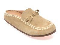 Papuci GRYXX bej, DG2025, din piele intoarsa - 1