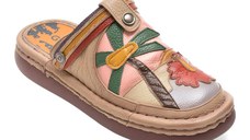 Papuci GRYXX bej, Y3752, din piele naturala