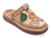Papuci GRYXX bej, Y3756, din piele naturala - 1