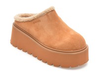 Papuci GRYXX maro, 2072, din piele intoarsa - 1