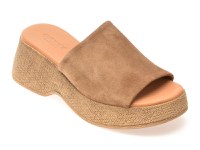 Papuci GRYXX maro, 459862, din piele intoarsa - 1