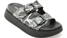 Papuci GRYXX negri, 1350D25, din piele naturala