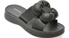 Papuci GRYXX negri, 4696501, din piele naturala