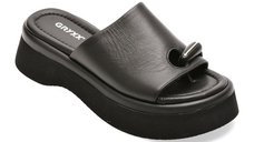 Papuci GRYXX negri, 4714750, din piele naturala