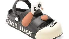 Papuci GRYXX negri, 5071, din pvc