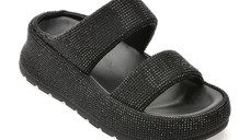 Papuci GRYXX negri, 530318, din material textil