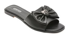 Papuci GRYXX negri, 82909, din piele ecologica