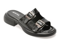 Papuci GRYXX negri, H82, din piele naturala lacuita - 1