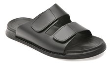 Papuci GRYXX negri, UZ255, din piele naturala