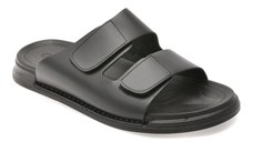 Papuci GRYXX negri, UZ255, din piele naturala