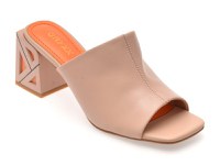Papuci GRYXX nude, A212, din piele naturala - 1