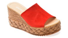 Papuci GRYXX rosii, 2062702, din piele intoarsa