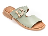 Papuci GRYXX verzi, 22040, din piele naturala - 1