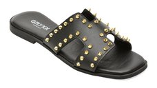 Papuci negri GRYXX din piele naturala, model 231360