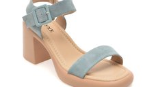 Sandale elegante GRYXX albastre, JL65, din piele intoarsa
