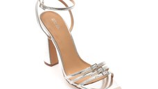 Sandale elegante GRYXX argintii, 82935, din piele ecologica