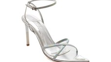 Sandale elegante GRYXX argintii, 89078, din piele ecologica