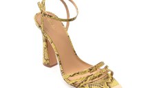 Sandale elegante GRYXX galbene, 82935, din piele ecologica