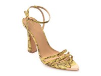 Sandale elegante GRYXX galbene, 82935, din piele ecologica - 1