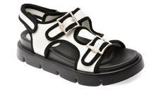 Sandale GRYXX albe, 1157D40, din piele naturala