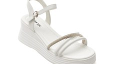 Sandale GRYXX albe, 1328G11, din piele naturala