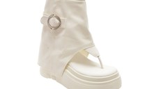 Sandale GRYXX albe, 160, din material textil