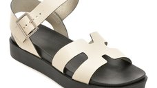 Sandale GRYXX albe, 376203, din piele naturala