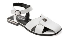 Sandale GRYXX albe, 6400015, din piele naturala
