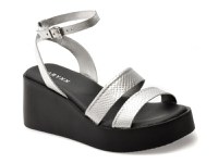 Sandale GRYXX argintii, 366003, din piele naturala - 1